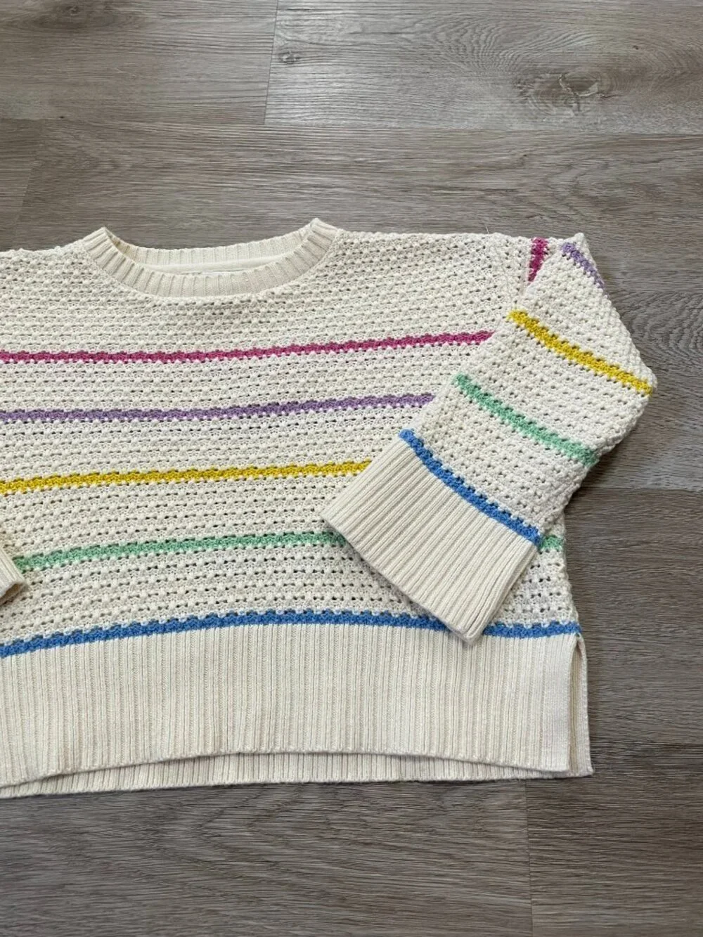 Stripped Cable Kit Sweater
